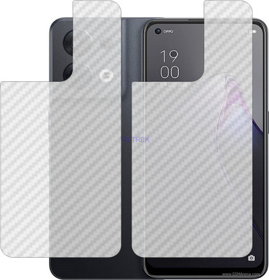 TELTREK Back Screen Guard for OPPO CPH2359 (3D Carbon Fiber Finish)(Pack of 2)