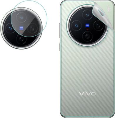 Vatsin Back Screen Guard for ViVO X200 Pro, ViVO X200 Pro [Back Carbon Fiber] [Rear Camera Lens Guard](Pack of 2)