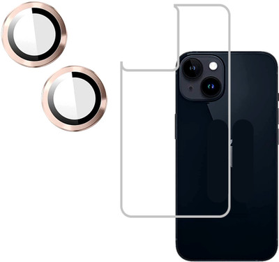 Tech Konnect Back Screen Guard for iPhone 14 Plus, iPhone 14 Plus Camera Lens Protector with Back Protective Film ( Gold)(Pack of 2)