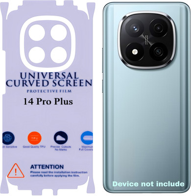 Shreejee Back Screen Guard for REDMI NOTE 14 PRO PLUS 5g back MEMBRANE glossy with 360 covrege back and side full back panel protector(Pack of 1)