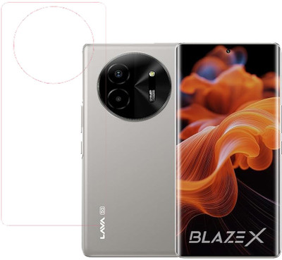 VAYUVAULT Back Screen Guard for LAVA Blaze x, Clear(Pack of 1)