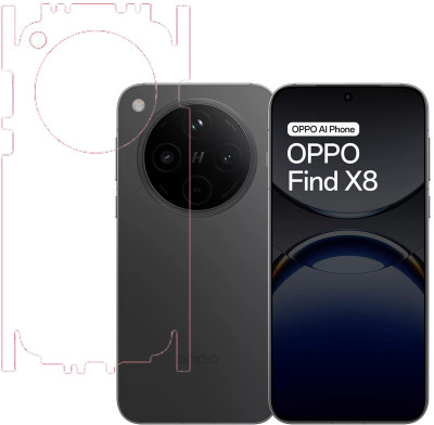 KARTRAY Back Screen Guard for Oppo Find X8 5G, Clear With Sides(Pack of 1)