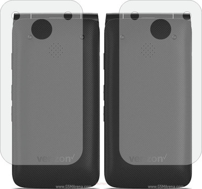 TELTREK Back Screen Guard for ALCATEL GO FLIP V (Matte Finish)(Pack of 2)