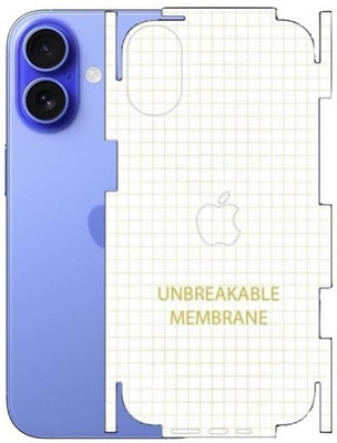 AKSHUD Back Screen Guard for Apple iPhone 16 Plus, iPhone 16 Plus, (FULL)(Pack of 1)