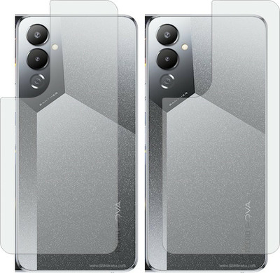 ZINGTEL Back Screen Guard for TECNO POVA 4 LG7n (Matte Finish)(Pack of 2)