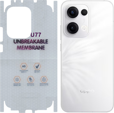 yuvu77 Back Screen Guard for oppo Reno 13 5G, Membrane 360 coverage(Pack of 1)