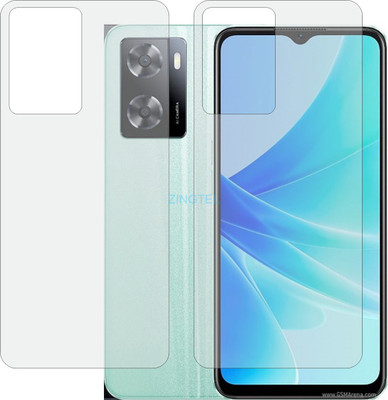 ZINGTEL Back Screen Guard for OPPO CPH2387 (Matte Finish)(Pack of 2)