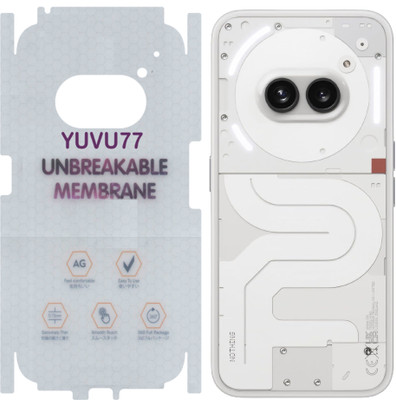 yuvu77 Back Screen Guard for nothing phone 2A, Membrane 360 coverage(Pack of 1)