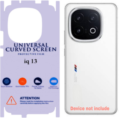 Shreejee Back Screen Guard for IQOO 13 5g back MEMBRANE glossy with 360 covrege back and side full back panel protector(Pack of 1)