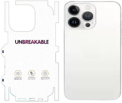 A3sprime Back Screen Guard for Apple iPhone 12 Pro Max, |Full Coverage Unbreakable Soft Transparent Back and Side Screen Guard Protector|(Pack of 1)