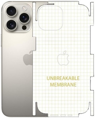 A3sprime Unbreakable Soft Transparent Back and Side Skin Protector for iPhone 16 Pro Mobile Skin(Transparent)