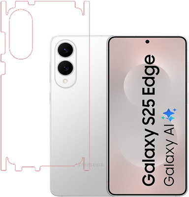 KARTRAY Back Screen Guard for Samsung Galaxy S25 Edge 5G, Back Screen Guard with Sides, Glossy Finish(Pack of 1)