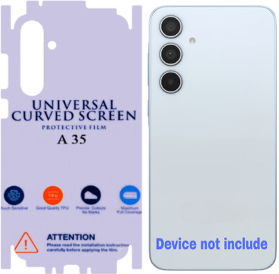 Shreejee Back Screen Guard for SAMSUNG GALAXY A35 5g back MEMBRANE glossy with 360 covrege back and side full back panel protector(Pack of 1)