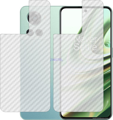 ZINGTEL Back Screen Guard for ONEPLUS 10R 8OW (3D Carbon Fiber Finish)(Pack of 2)
