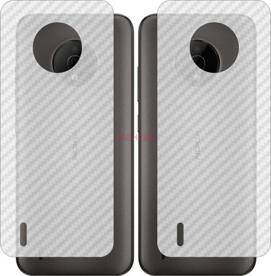 Fasheen Back Screen Guard for NOKIA C 200 (3D Carbon Fiber Finish)(Pack of 2)