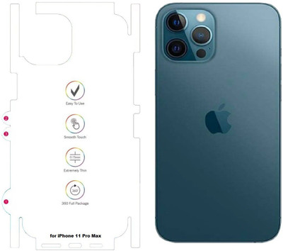 A3sprime Back Screen Guard for Apple iPhone 11 Pro Max, [Unbreakable Soft Transparent Back Side Protector](Pack of 1)