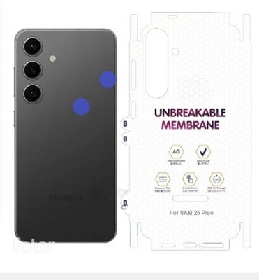 VOLMERE Back Screen Guard for Compatible For Samsung Galaxy S25 Plus 5G Matte Finish Self Healing Unbreakable Back & Side Membrane Screen Guard ( Not Tempered Glass )(Pack of 1)