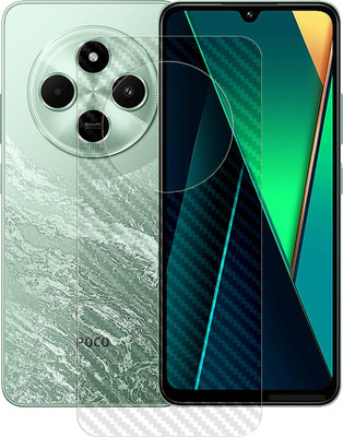 SOMTONE Back Screen Guard for Poco C75 4G BACK CARBON FIBER Screen Protector | Anti-Scratch | Edge to Edge Full Coverage | 9H Hardness | Screen Guard(Pack of 1)