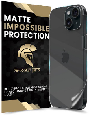 ArmourPro Back Screen Guard for iPhone 15, Apple iPhone 15, Apple 15, Matte Screen Guard(Pack of 1)