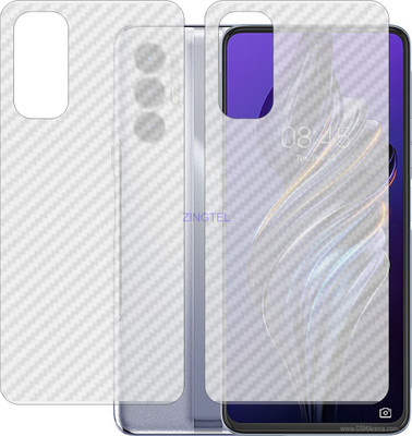 ZINGTEL Back Screen Guard for TECNO POVA 3 LF7n (3D Carbon Fiber Finish)(Pack of 2)