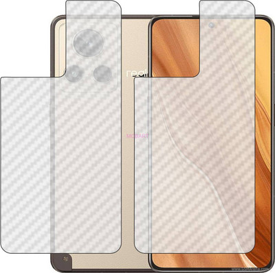 MOBART Back Screen Guard for REALME GT2 EXPLORER MASTER RMX3551 (3D Carbon Fiber Finish)(Pack of 2)