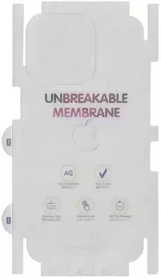 Gaqipud Back Screen Guard for Apple iPhone 14 Pro , iPhone 14 Pro back MEMBRANE glossy with 360 covrege back and side full back panel protector(Pack of 1)