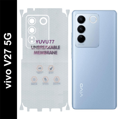 yuvu77 Back Screen Guard for VIVO V27 5G, Membrane 360 coverage(Pack of 1)