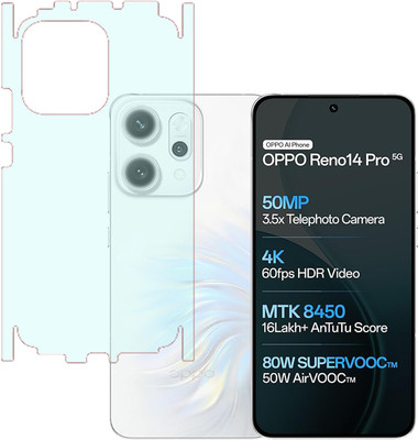 KARTRAY Back Screen Guard for OPPO Reno 14 Pro 5G, Back Screen Guard with Sides, Matte Finish(Pack of 1)