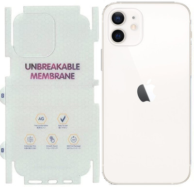 yuvu77 Back Screen Guard for Apple iPhone 12, Membrane with 360 coverage(Pack of 1)