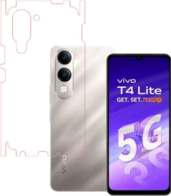 VAYUVAULT Back Screen Guard for vivo T4 Lite 5G, Back Screen Guard Glossy finish, Back Screen Guard With Side(Pack of 1)