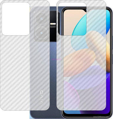 MOBART Back Screen Guard for VIVO Y22 S (3D Carbon Fiber Finish)(Pack of 2)