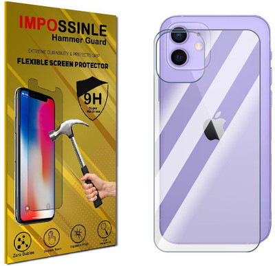 FCS Back Screen Guard for iPhone 12 Back (Glossy)(Pack of 1)
