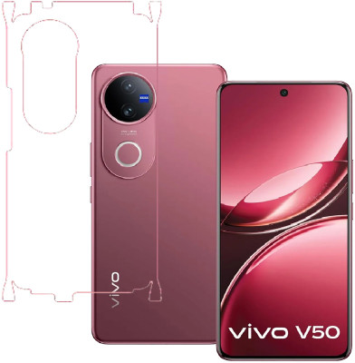 KARTRAY Back Screen Guard for Vivo V50 5G, Clear With Sides(Pack of 1)
