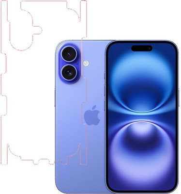 KARTRAY Back Screen Guard for Apple iPhone 16, Clear With Sides(Pack of 1)