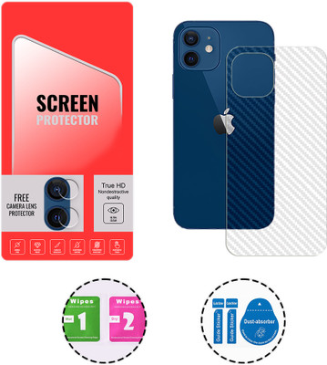 SOMTONE Back Screen Guard for Apple iPhone 12 mini 5G (1 BACK CARBON FIBER SKIN + 1 FREE CAMERA LENS PROTECTOR)(Pack of 1)