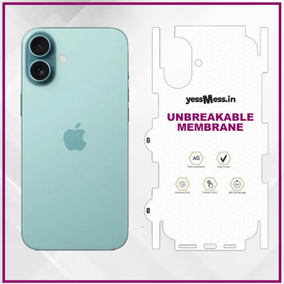 YessMess Back Screen Guard for Apple iPhone 16, iPhone 16(Pack of 1)