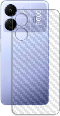 MUTAALI Back Screen Guard for Poco C65 Back Carbon Fiber Skin with camera lens(Pack of 1)