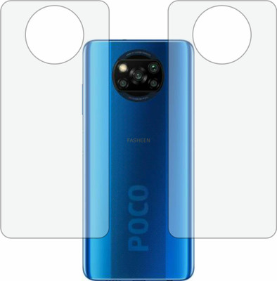 Fasheen Back Screen Guard for MI POCO X3 NFC (Matte Finish)(Pack of 2)