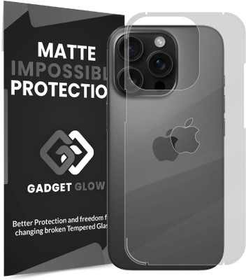 Gadget Glow Back Screen Guard for iPhone 16 Pro, Apple iPhone 16 Pro, Apple 16 Pro(Pack of 1)