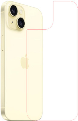 KARTRAY Back Screen Guard for Apple iPhone 15, Clear(Pack of 1)