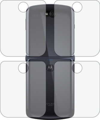 TELTREK Back Screen Guard for MOTOROLA RAZR 5G (Matte Finish)(Pack of 2)