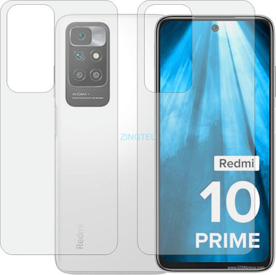 ZINGTEL Back Screen Guard for REDMI 10 PRIME 2022 (Matte Finish)(Pack of 2)