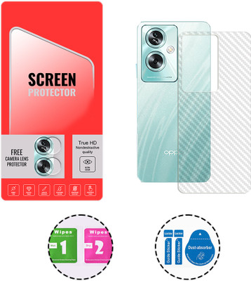 SOMTONE Back Screen Guard for Oppo A2 5G (1 BACK CARBON FIBER SKIN + 1 FREE CAMERA LENS PROTECTOR)(Pack of 1)