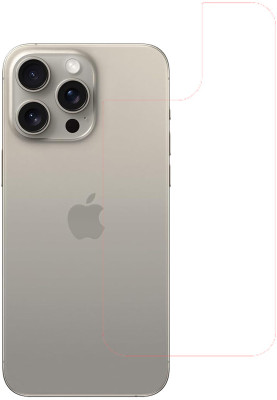 KARTRAY Back Screen Guard for Apple iPhone 15 Pro Max, Clear(Pack of 1)