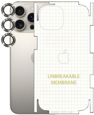 A3sprime Back Screen Guard for Apple iPhone 16 Pro, with 3 Piece Edge To Edge Full Coverage Camera Lens Protector|(Pack of 2)