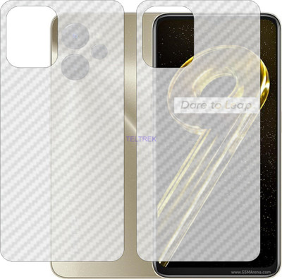 TELTREK Back Screen Guard for REALME 9 i 5G RMX3612 (3D Carbon Fiber Finish)(Pack of 2)