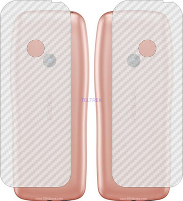TELTREK Back Screen Guard for NOKIA 110 2022 (3D Carbon Fiber Finish)(Pack of 2)