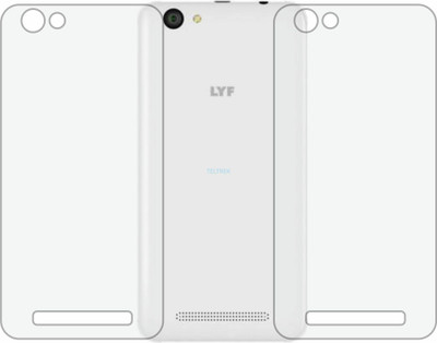 TELTREK Back Screen Guard for RELIANCE JIO LYF FLAME 1 (Matte Finish)(Pack of 2)