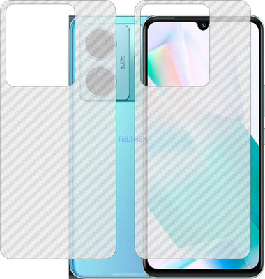 TELTREK Back Screen Guard for VIVO T1 SNAPDRAGON 778G (3D Carbon Fiber Finish)(Pack of 2)