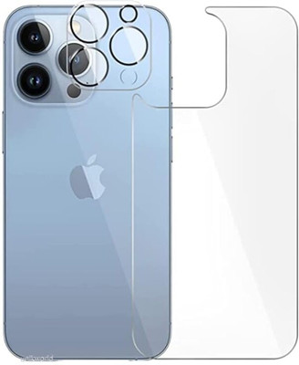 UNIKWORLD Back Screen Guard for iPhone 15 Pro(Note its Not Tempered Glass) With Camera Lens Protector for iPhone 15 Pro, Anti-Scratch, 9H Hardness(Pack of 1)